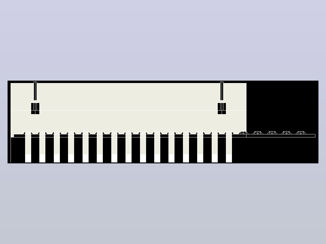 短款型直插头JST connector 1x15  P1.25mm thru hole wafer A2 footprint