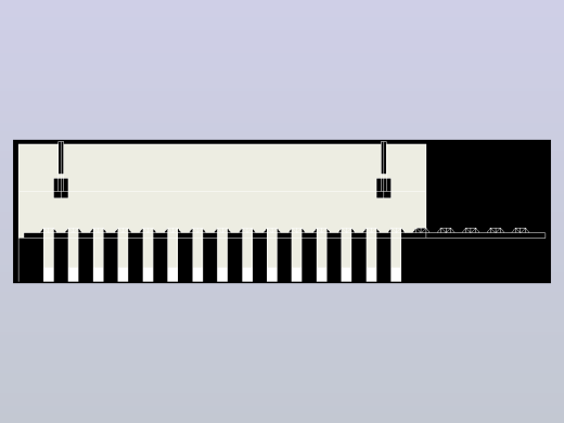 短款型直插头JST connector 1x15  P1.25mm thru hole wafer A2 footprint