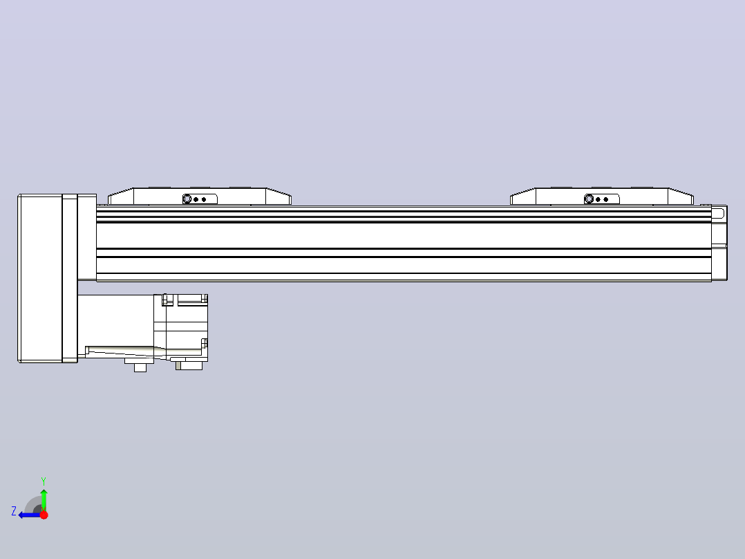 滚珠丝杠线性轴TPA-GCRS-50-1205C-L50-MP-M10-N3右视图