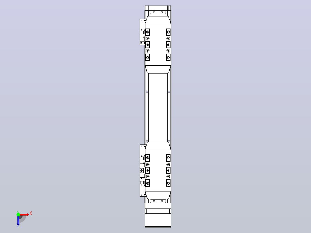 滚珠丝杠线性轴TPA-GCRS-50-1205C-L50-MP-M10-N3俯视图