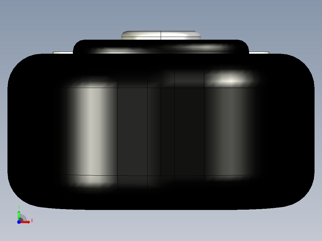 反功能和现代结构的3D设计前视图