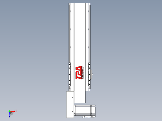 皮带直线轴半封闭可选导轨TPA-HNB-120D-110-L250-ML-C-P40-N3俯视缩略图