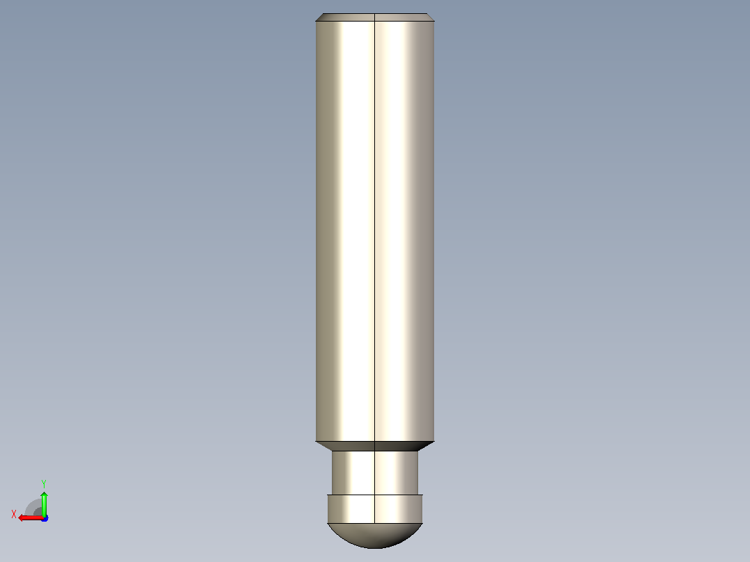 平头螺钉-具有所有配置的Solidworks模型后视图