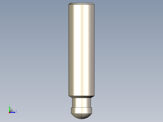 平头螺钉-具有所有配置的Solidworks模型左视缩略图