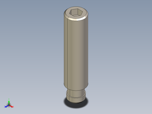 平头螺钉-具有所有配置的Solidworks模型正等轴测缩略图