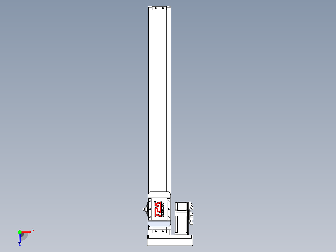 滚珠丝杠直线轴带导轨全封闭TPA-HCR-65S-1610C-L500-MR-Y-P10-N3俯视图