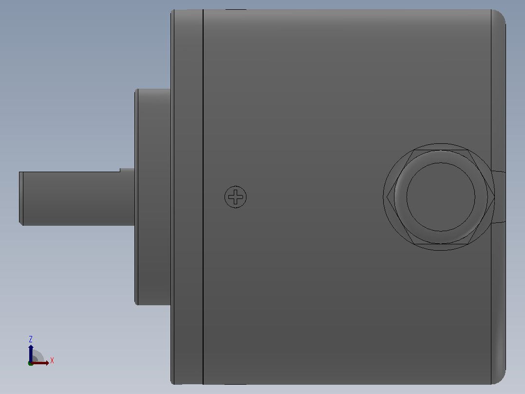 ASP5208-001系列绝对式编码器_ASP5208-001G008GZ5E右视图