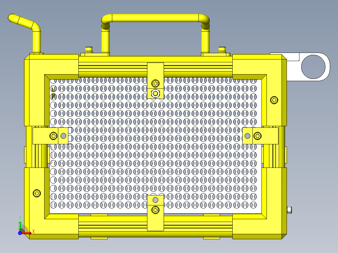 工件储料器＆传送装置前视图