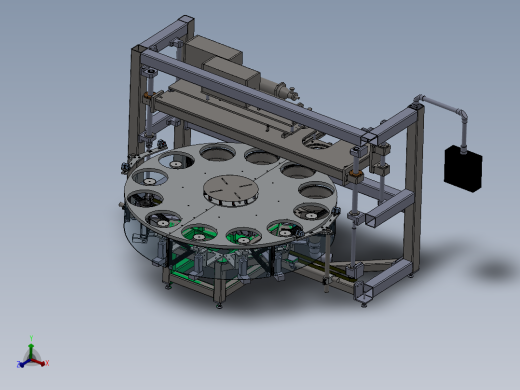 双工位灌装机CAD全套含三维模型