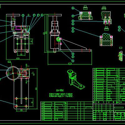 双工位灌装机CAD全套含三维模型