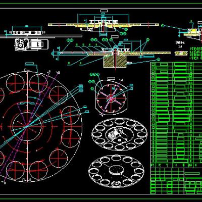 双工位灌装机CAD全套含三维模型