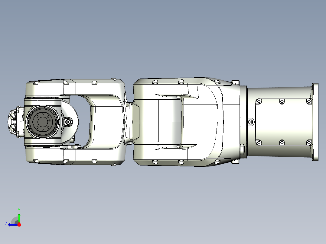 工业机械手ABB CRB1100(step)右视图