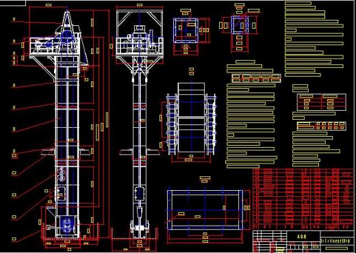 NSE50 高速板链式提升机 全套40张CAD缩略图