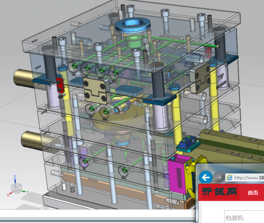 油缸带动齿条脱螺纹模具缩略图