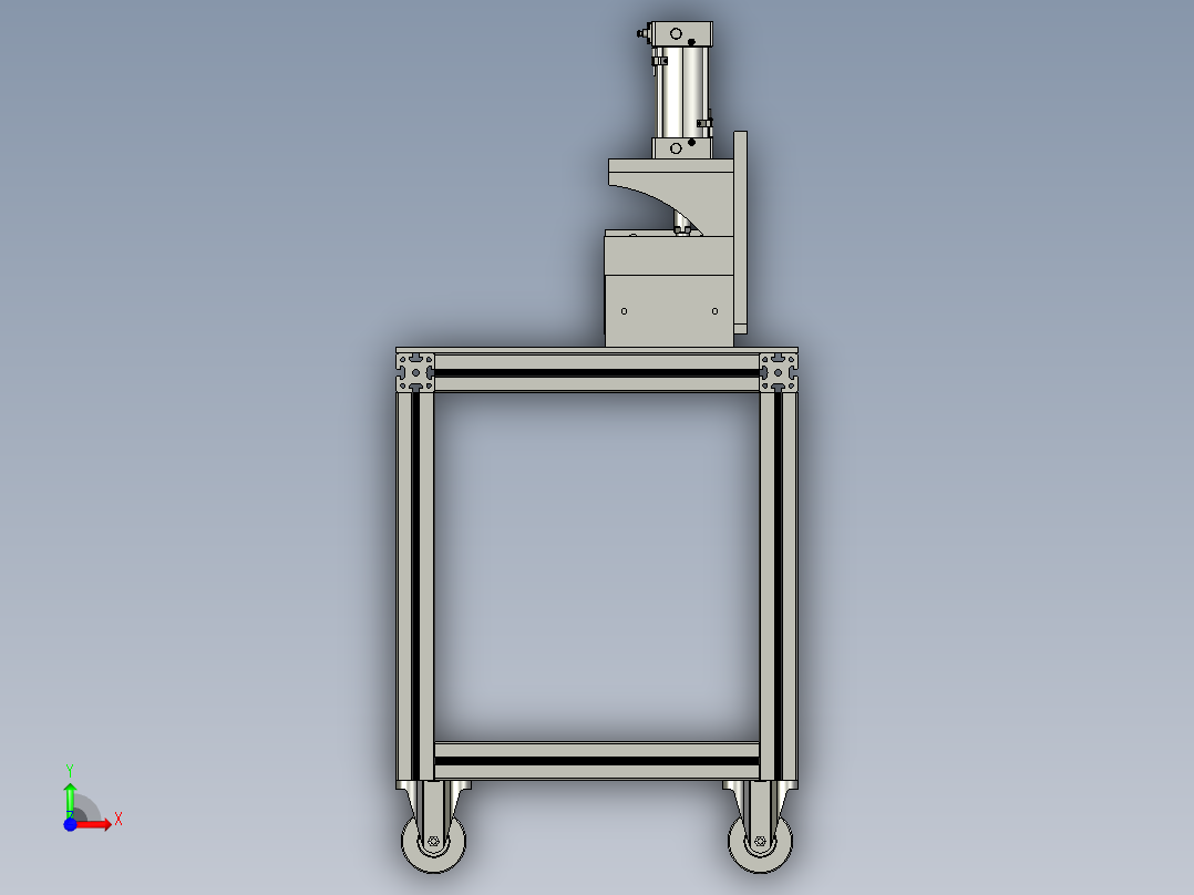 缩管机-便携Ⅹ3D模型前视图