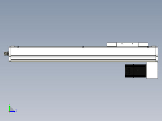 Toyo东佑达直线模组-ECH14-400-BM-200W左视缩略图