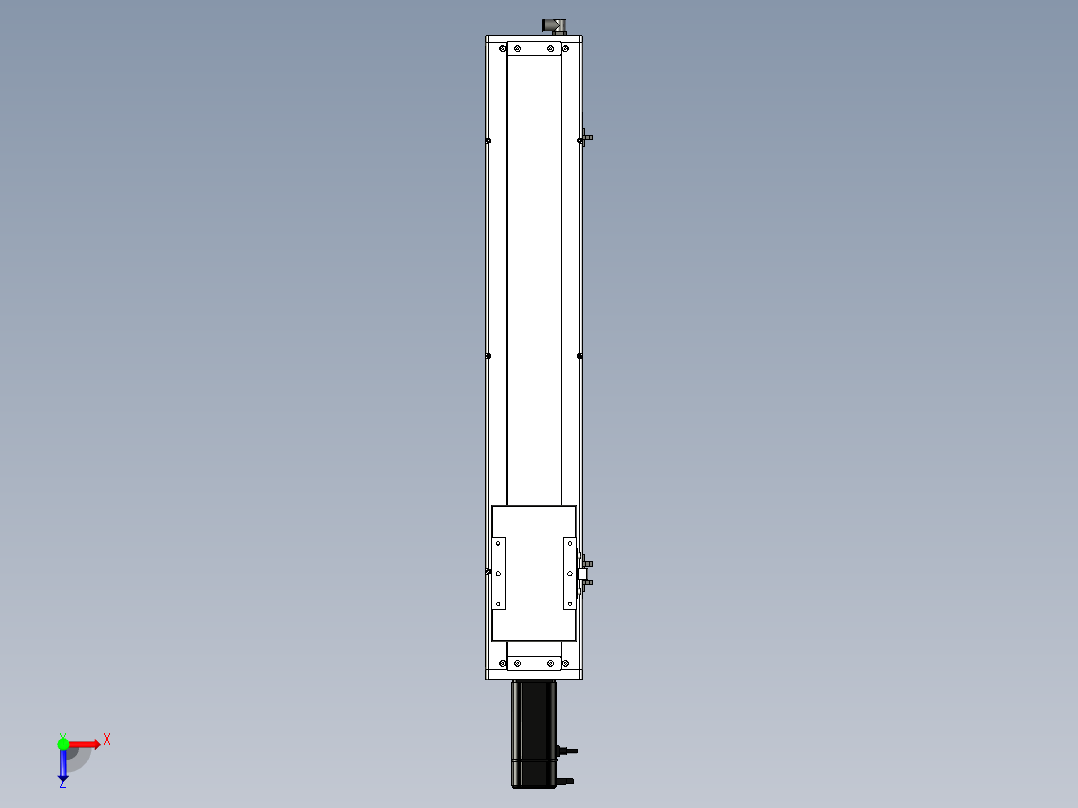Toyo东佑达直线模组-ECH14-600-BC-400W+煞車俯视图