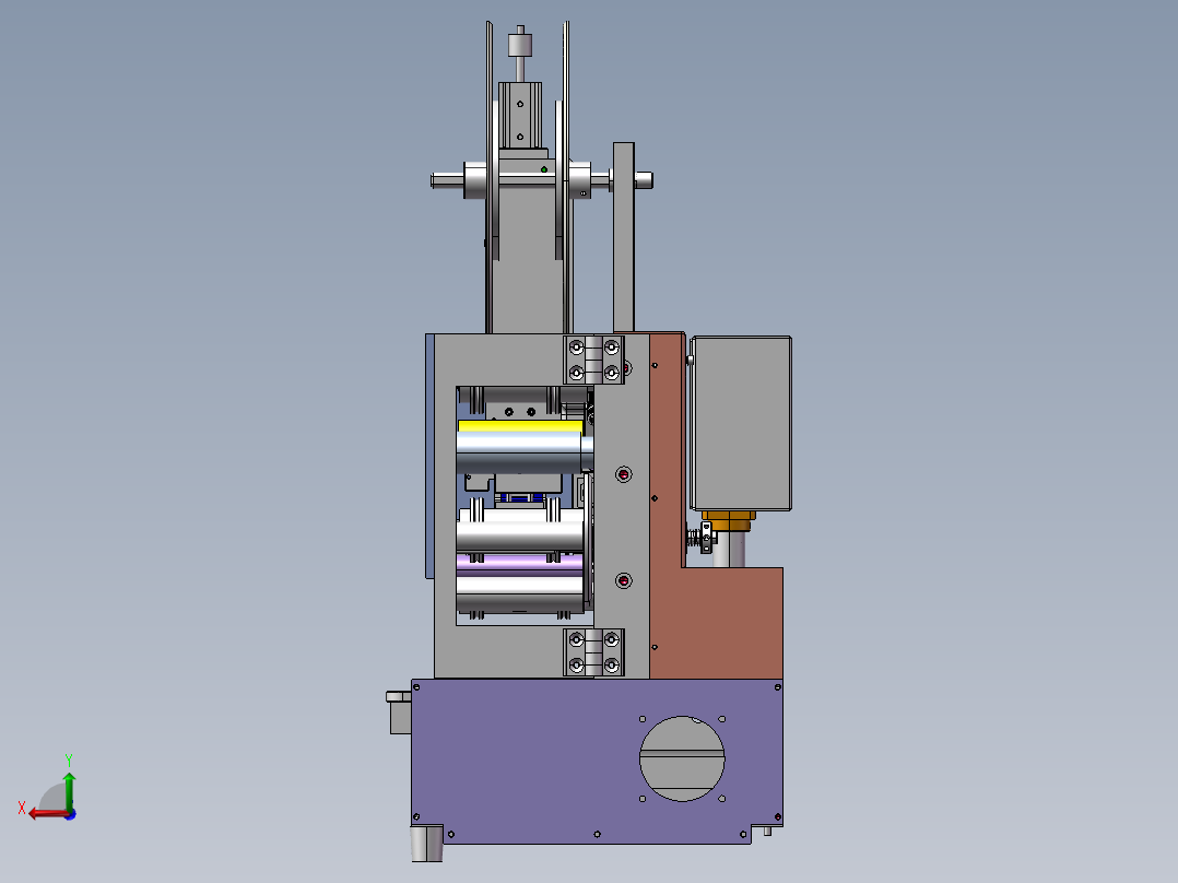 桌上型贴标机(成熟量产)后视图