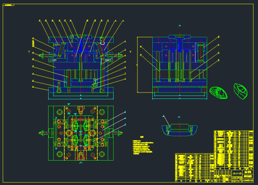 压面机手柄塑件注射模设计缩略图