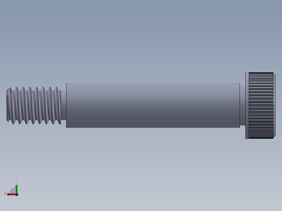 内六角螺螺栓-SB 0.3125-18 x 1.5.SLDPRT后视图
