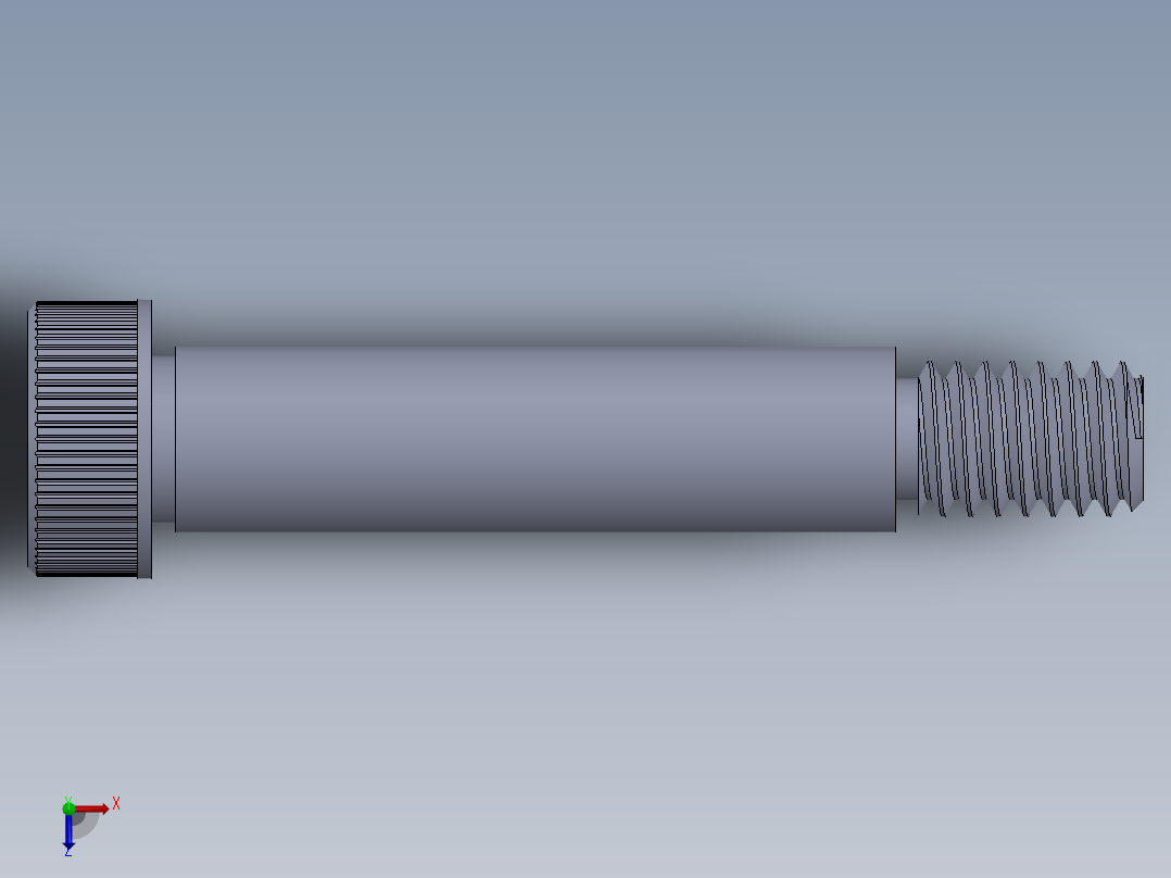 内六角螺螺栓-SB 0.3125-18 x 1.5.SLDPRT俯视图