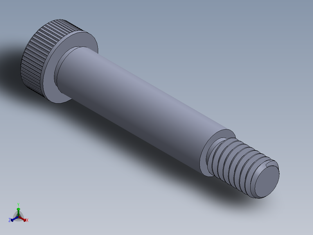 内六角螺螺栓-SB 0.3125-18 x 1.5.SLDPRT正等轴测图