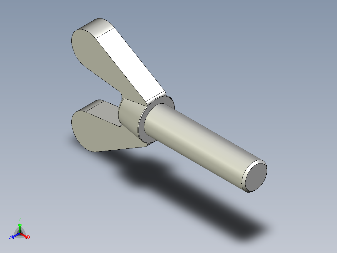 翼形螺丝-DIN_316_Wing_screws_17x2x67-39-25_68_12.8_51_17.stp主视图