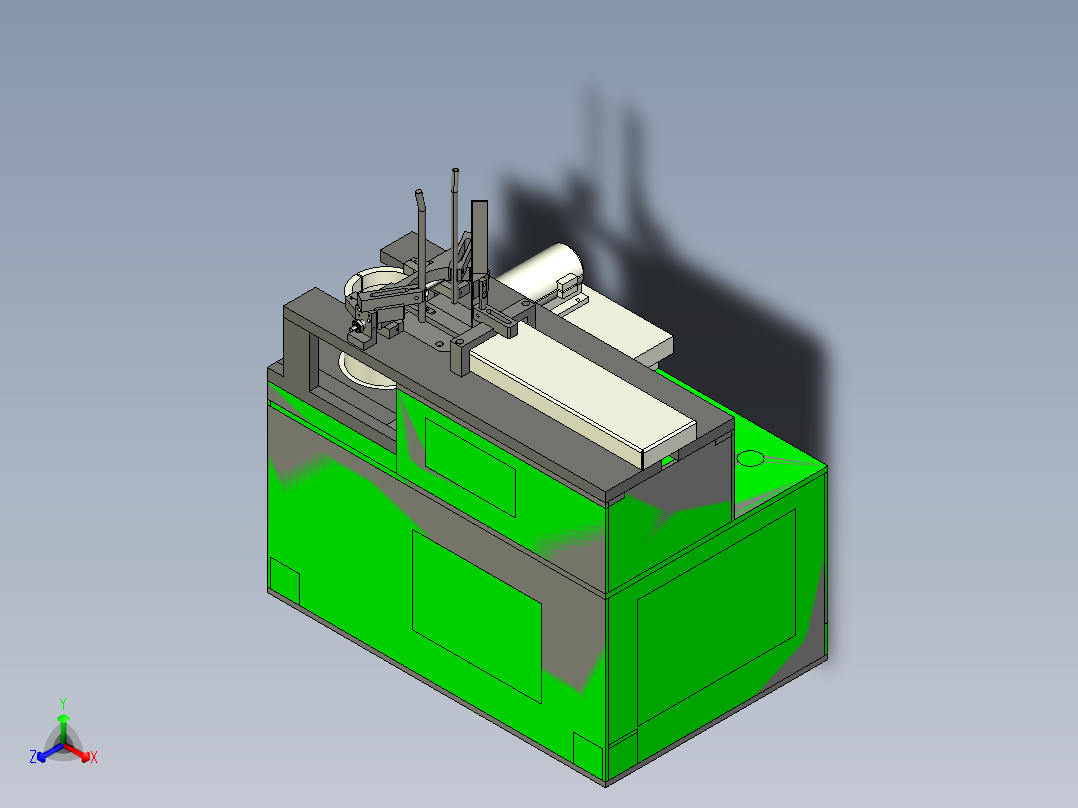 YG-YLCK 活塞环修口机正等轴测图