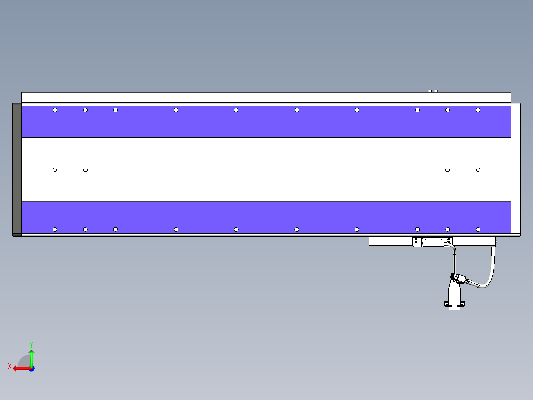 威洛博VL系列直线电机模组-VL22H3-S550后视图