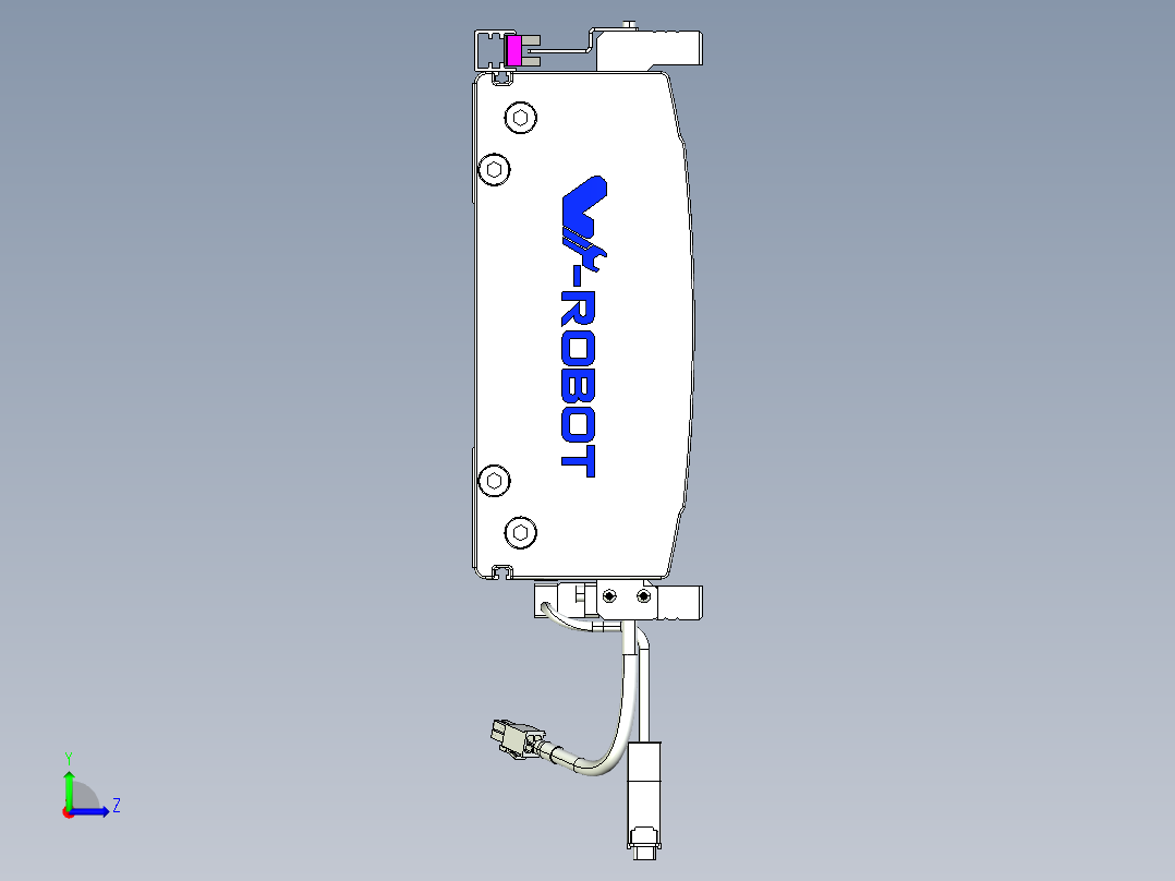 威洛博VL系列直线电机模组-VL22H3-S550左视图