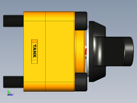 ENERPAC 10000 PSI阀门三维建模图纸 igs格式左视缩略图