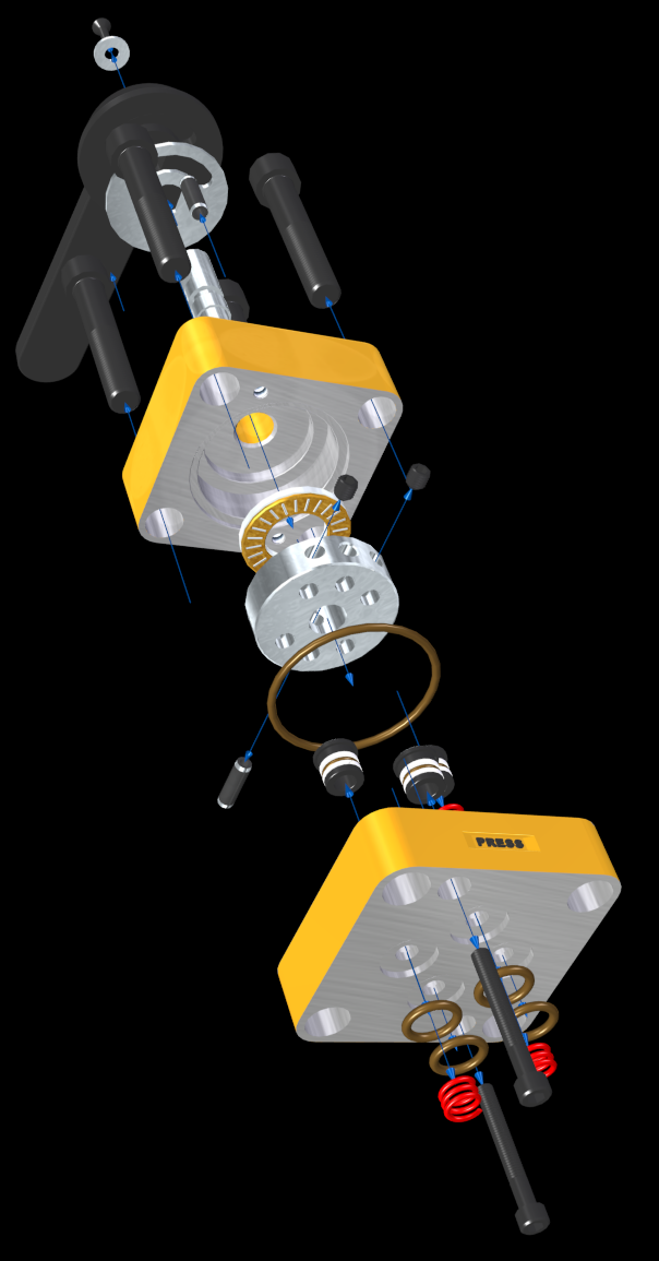 ENERPAC 10000 PSI阀门三维建模图纸 igs格式