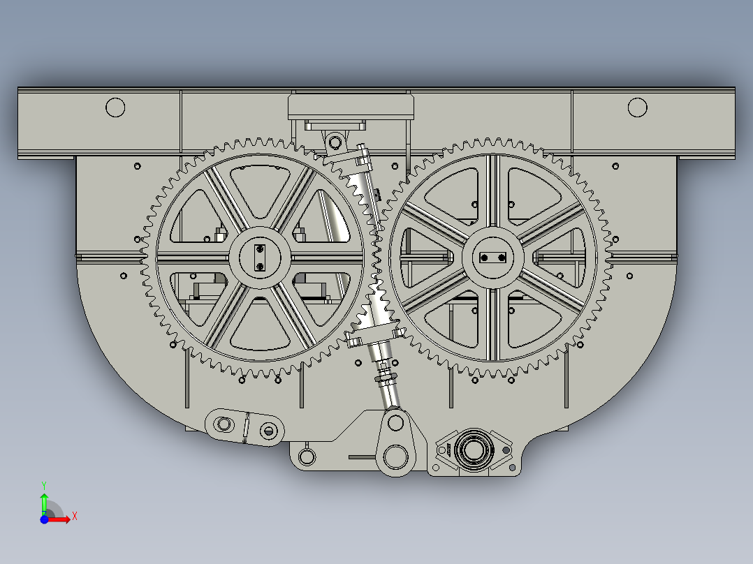 双轴搅拌机前视图
