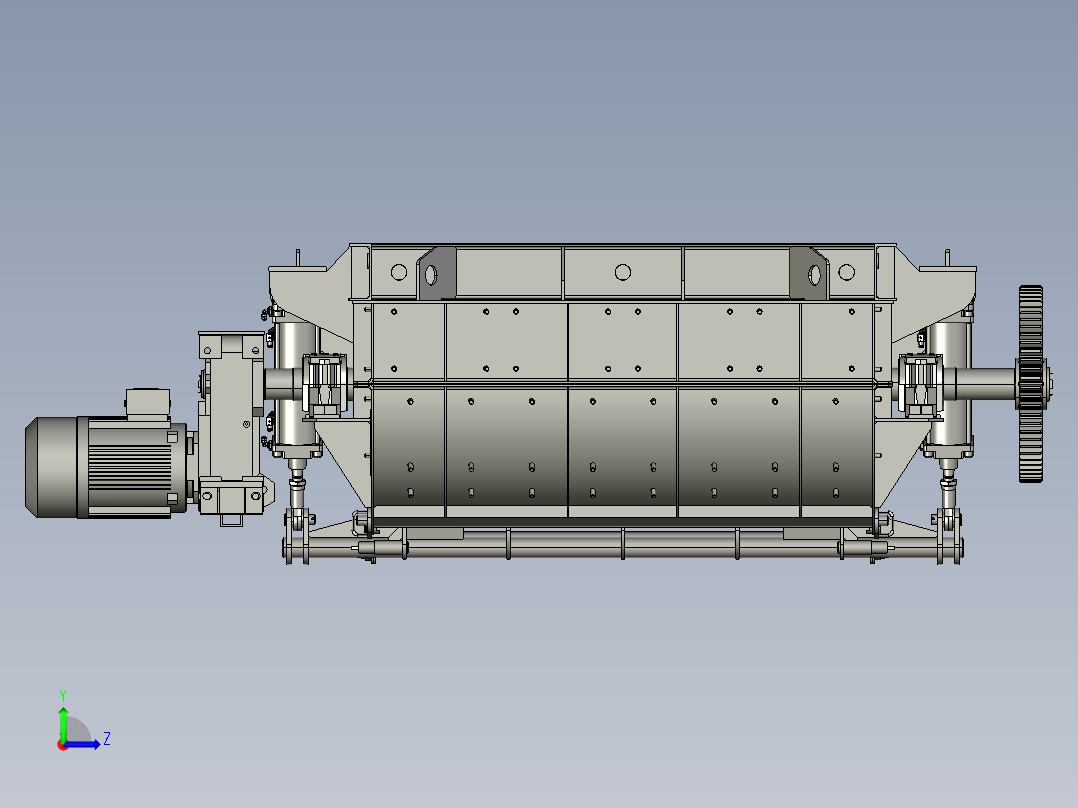 双轴搅拌机左视图