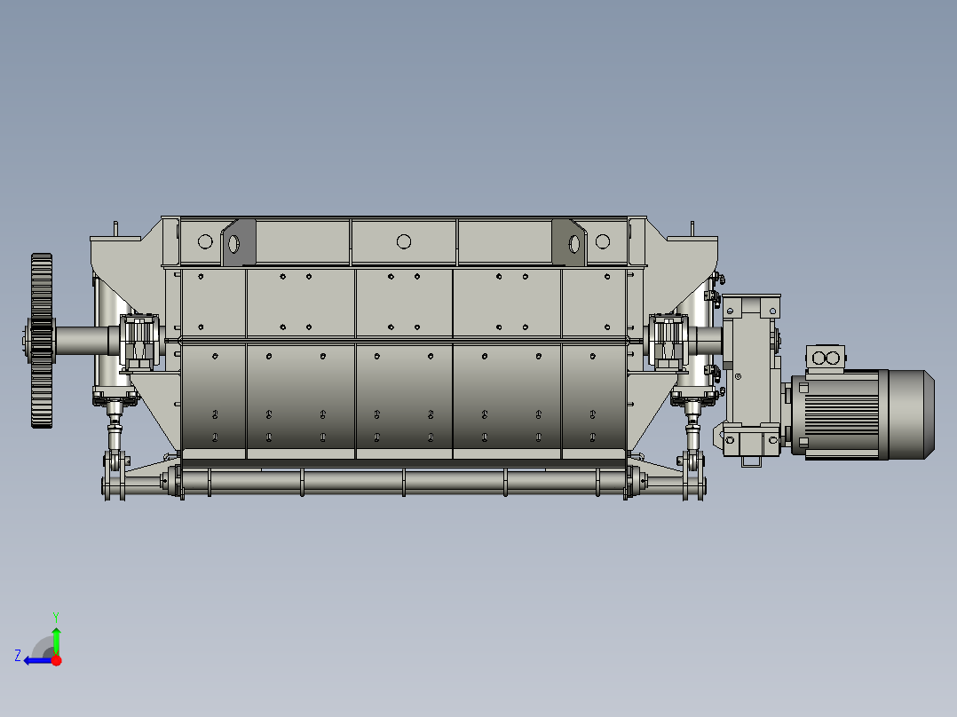 双轴搅拌机右视图