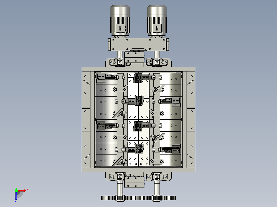 双轴搅拌机俯视图