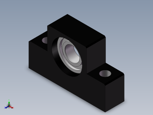 丝杆支撑侧LEB31-15正等轴测缩略图