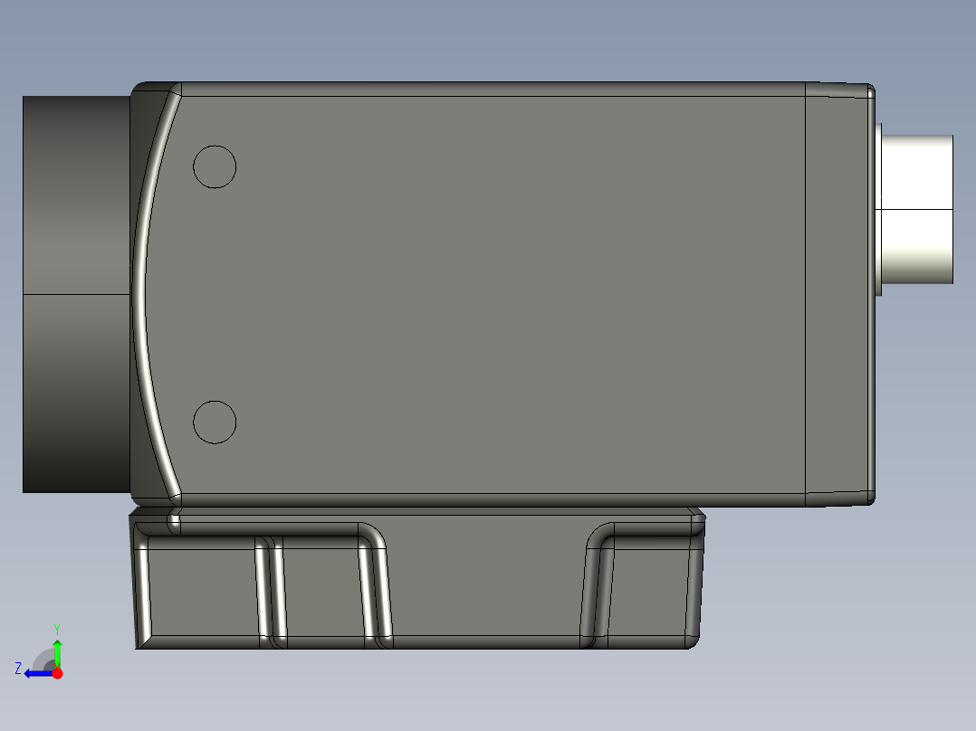 基恩士CV-H035_100_kc图纸模型右视图