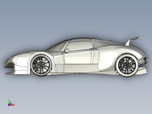 B2 Spirit 超级跑车--stp前视缩略图