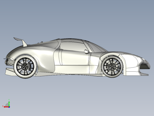 B2 Spirit 超级跑车--stp后视缩略图