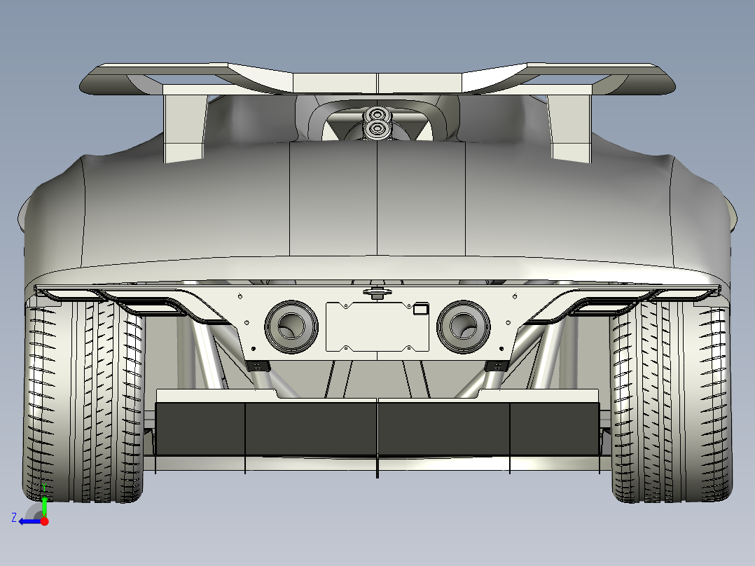 B2 Spirit 超级跑车--stp右视图