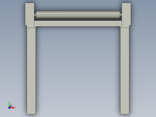 滚筒输送机-2-66-stp前视缩略图
