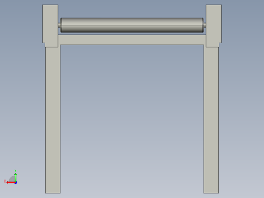 滚筒输送机-2-66-stp后视缩略图