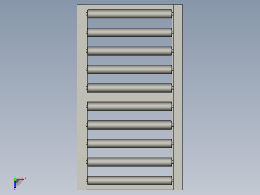 滚筒输送机-2-66-stp俯视缩略图