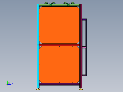 旋转式裁切堆叠设备左视缩略图