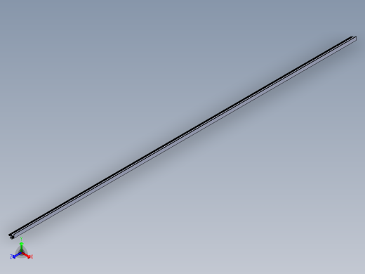 型材-BR PROTECTIVE PANE PROFILE PART C 3842529761.STEP正等轴测缩略图