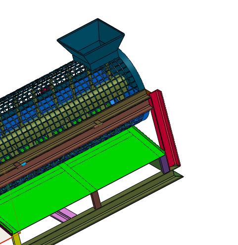滚筒塑料片料粉干燥机