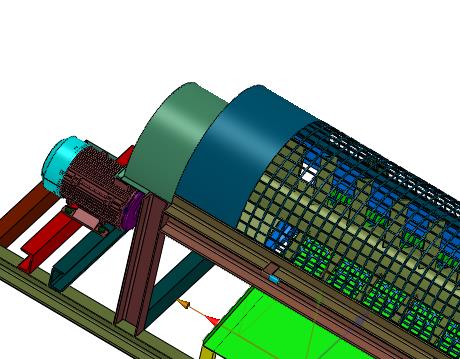 滚筒塑料片料粉干燥机