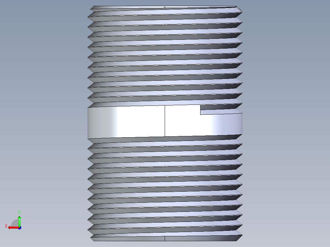 CPVC管件33-Sch80_Nipple_MPTxMPT_9861-134_1in x 2in后视图