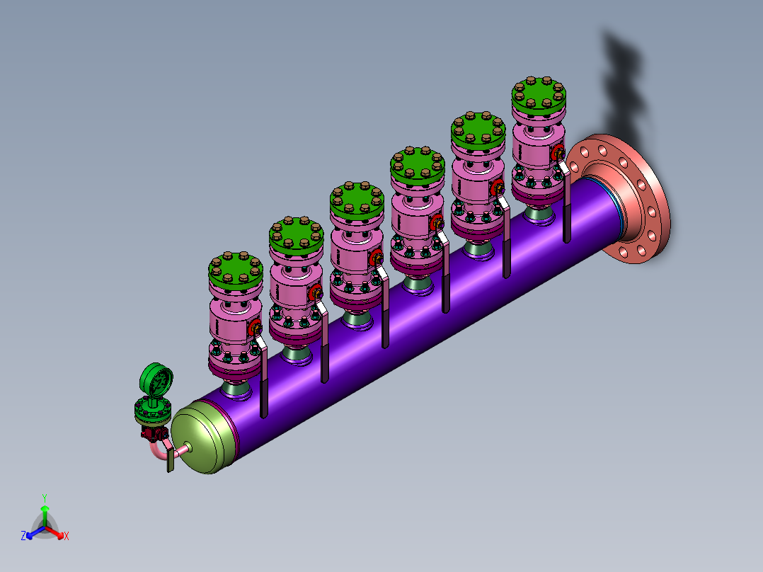 丙烯腈进行吸附过滤器主视图